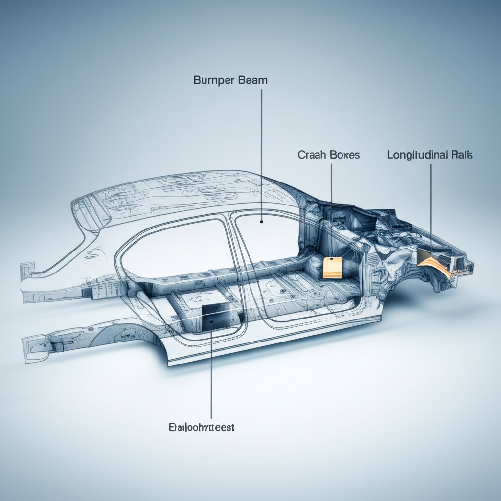 key components of a modern automotive crash management system