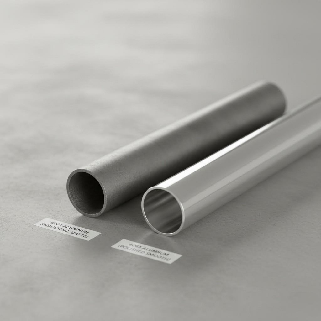6061 and 6063 aluminum alloys offer distinct surface qualities for different applications