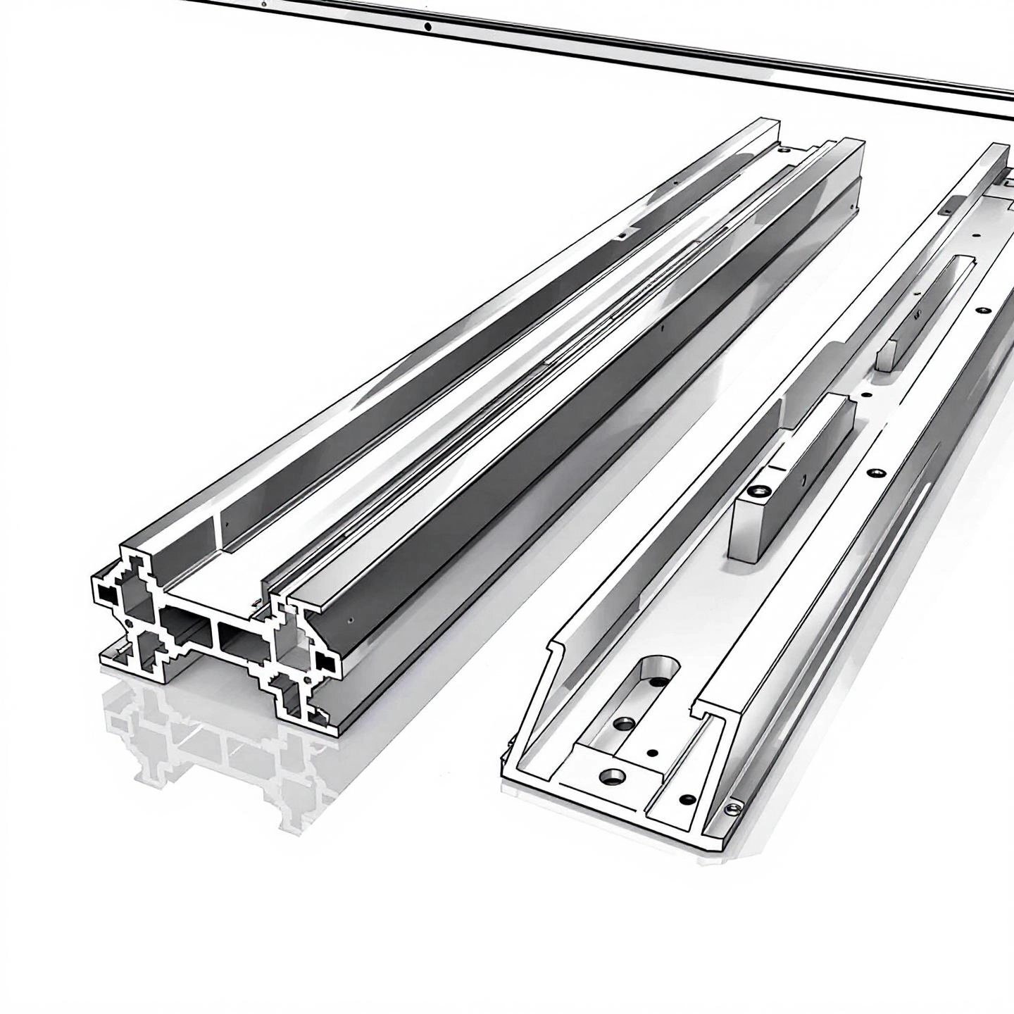 6061 aluminum profiles and components representing precision and consistency in manufacturing