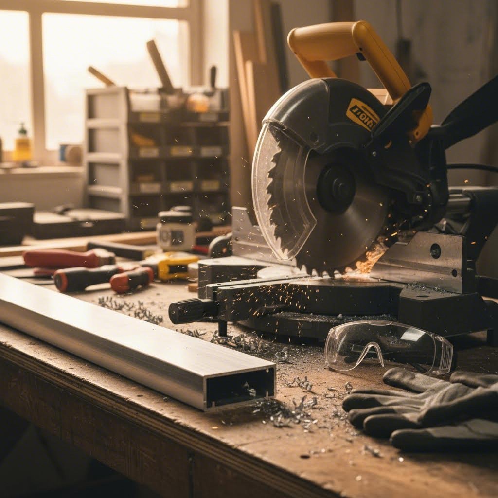 proper cutting techniques with non ferrous blades ensure clean aluminum profile edges