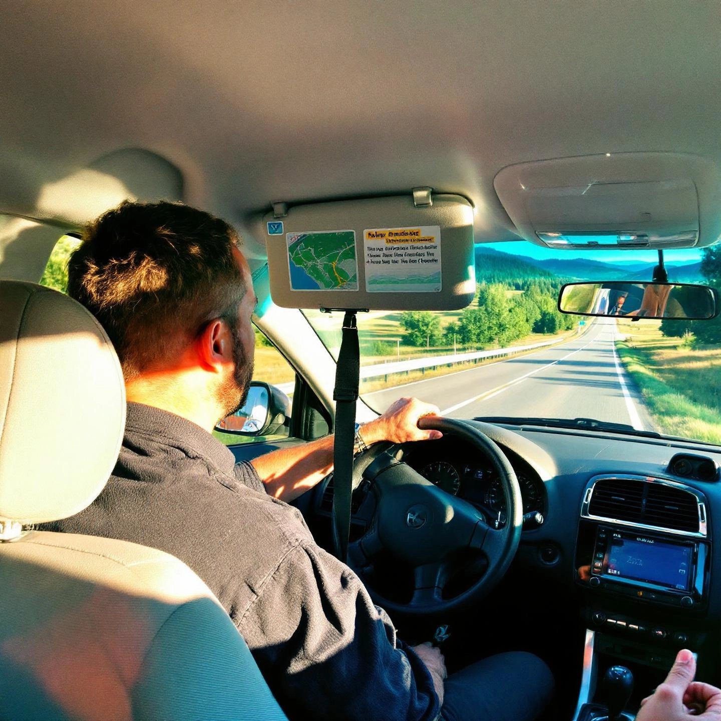 a driver listens carefully for early wheel bearing sounds while driving