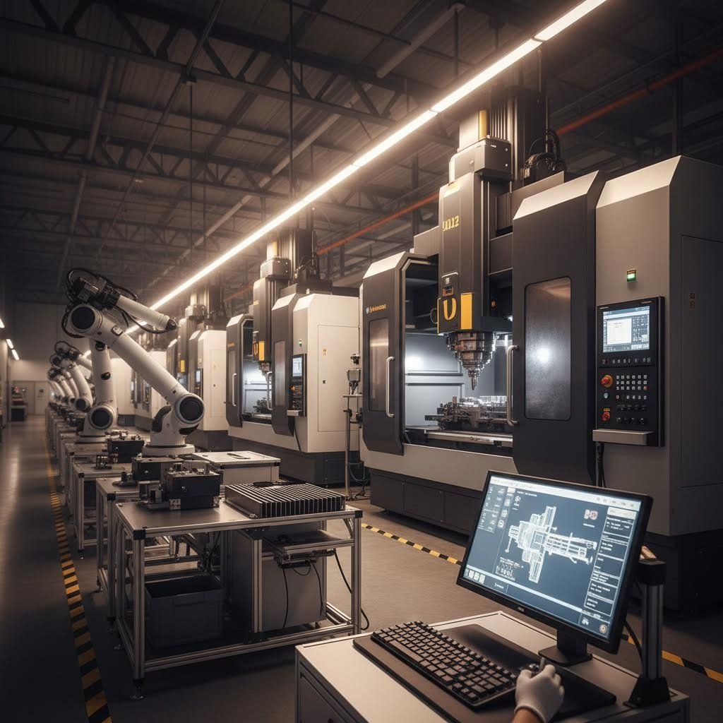 modern cnc forming facility with automated production capabilities