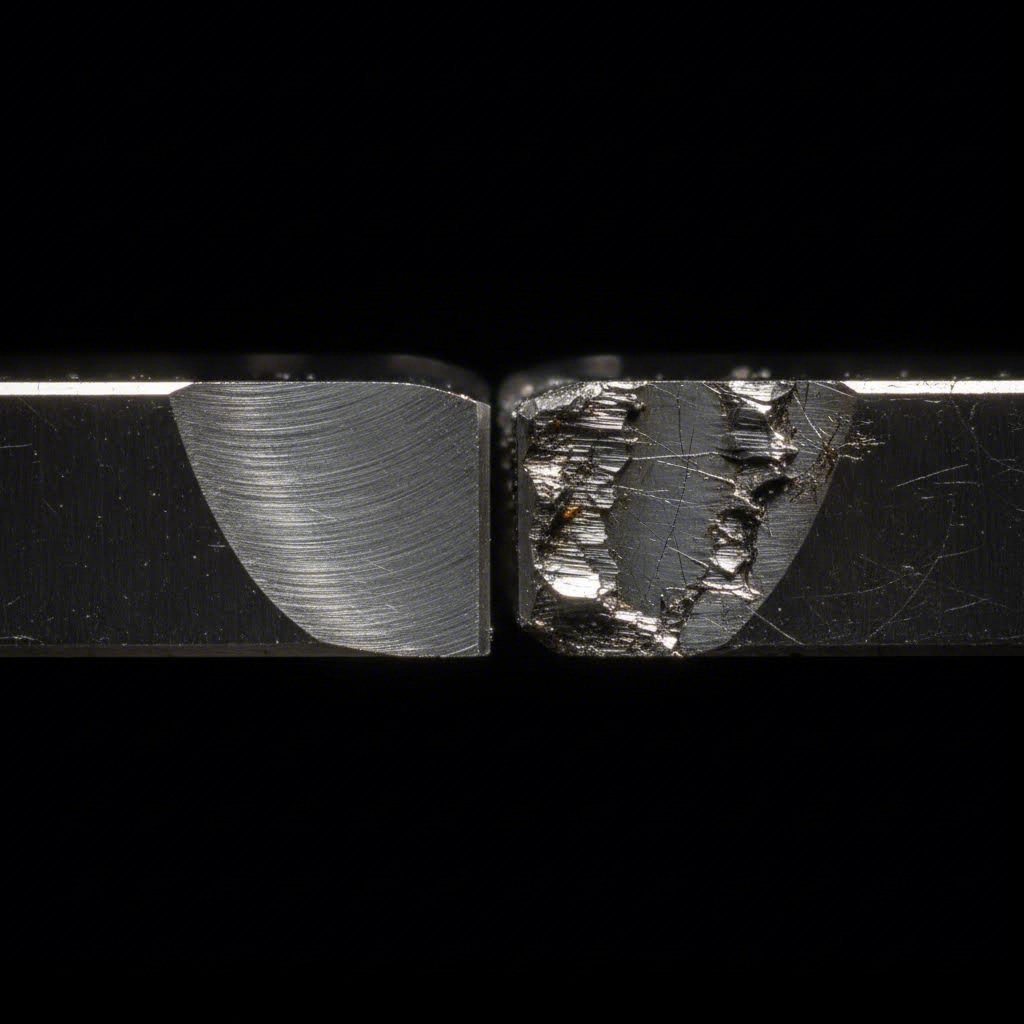 clean versus defective punched edges showing clearance effects