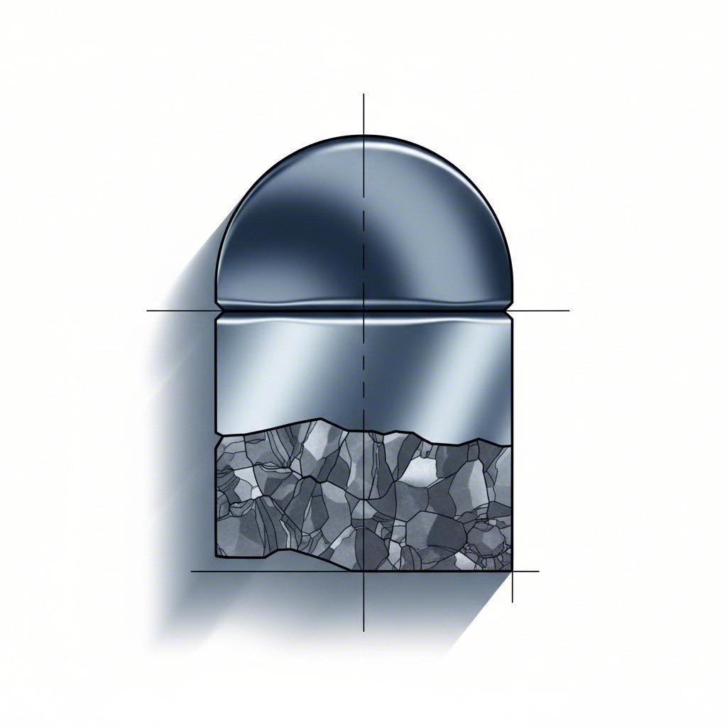 three zones of a punched edge rollover shear and fracture