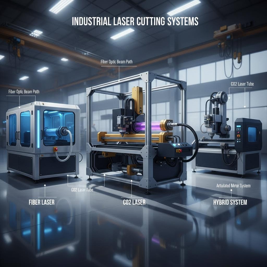 comparison of fiber co2 and nd yag laser cutting technologies in industrial settings