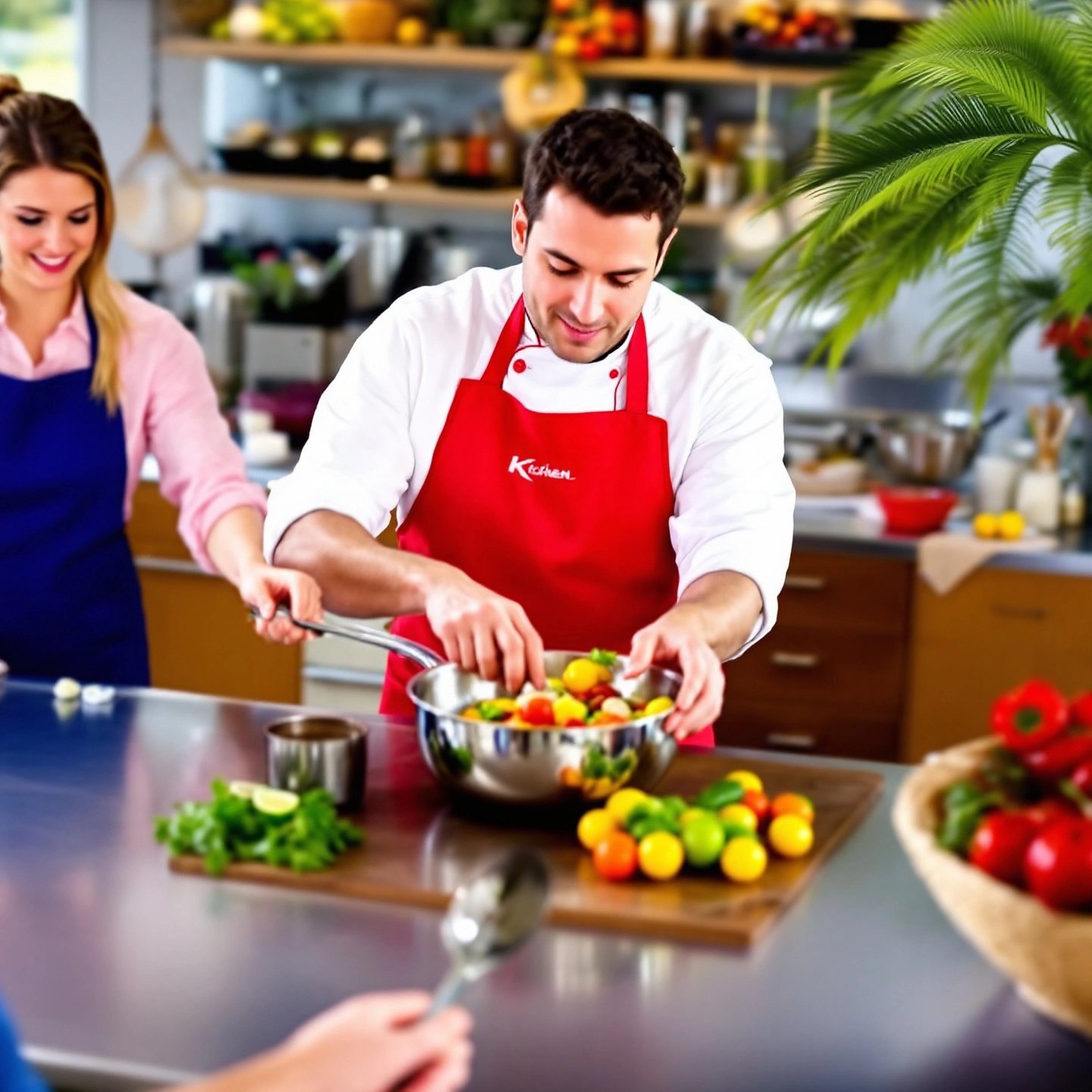 304 stainless steel cookware and utensils in a clean professional kitchen