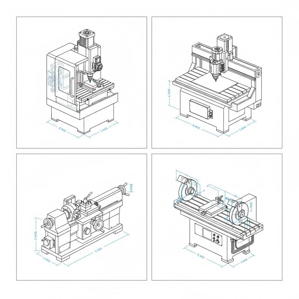 overview of major cnc machine types including mills lathes routers and grinders