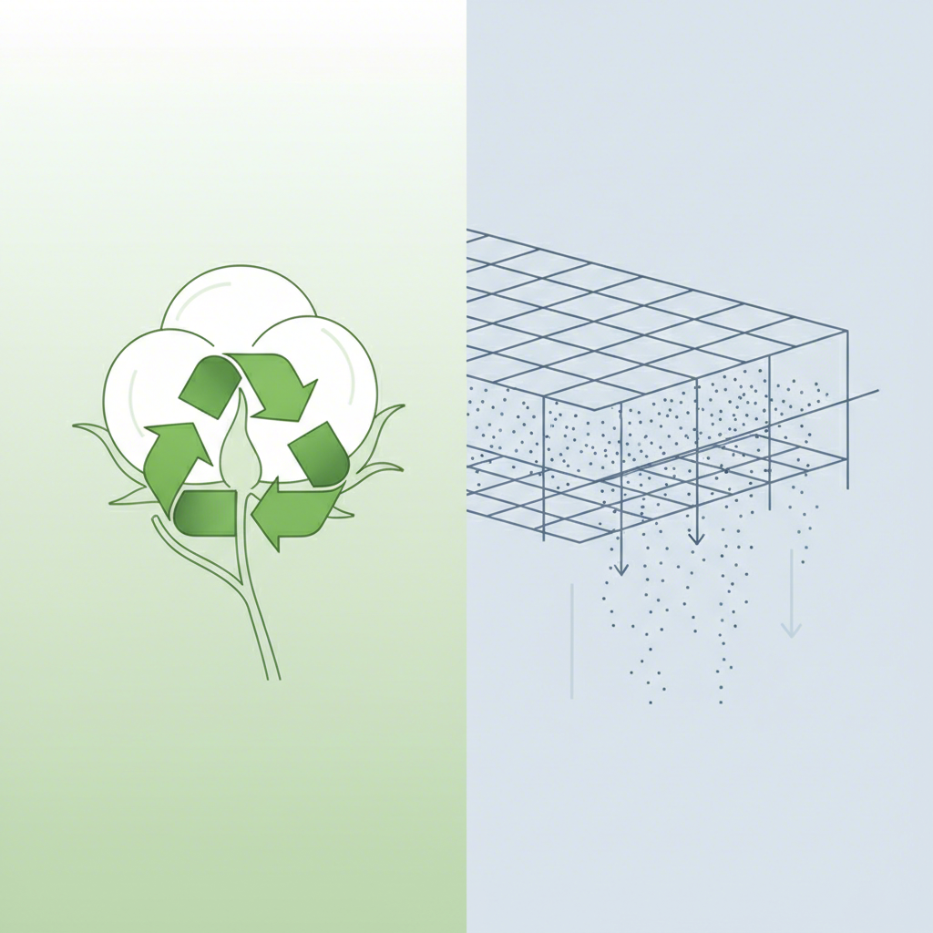 an artistic comparison of eco friendly cotton and practical mesh bag materials