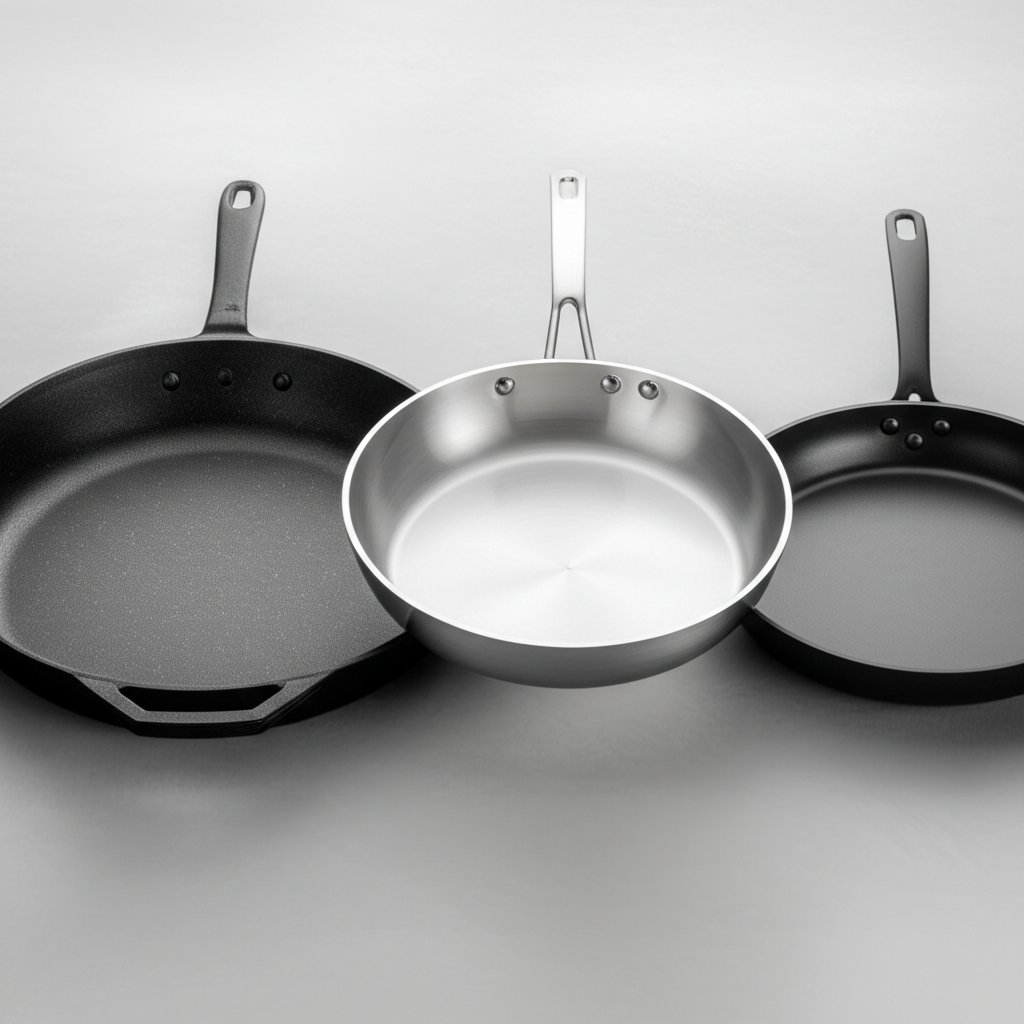 different types of aluminum pans cast anodized and nonstick