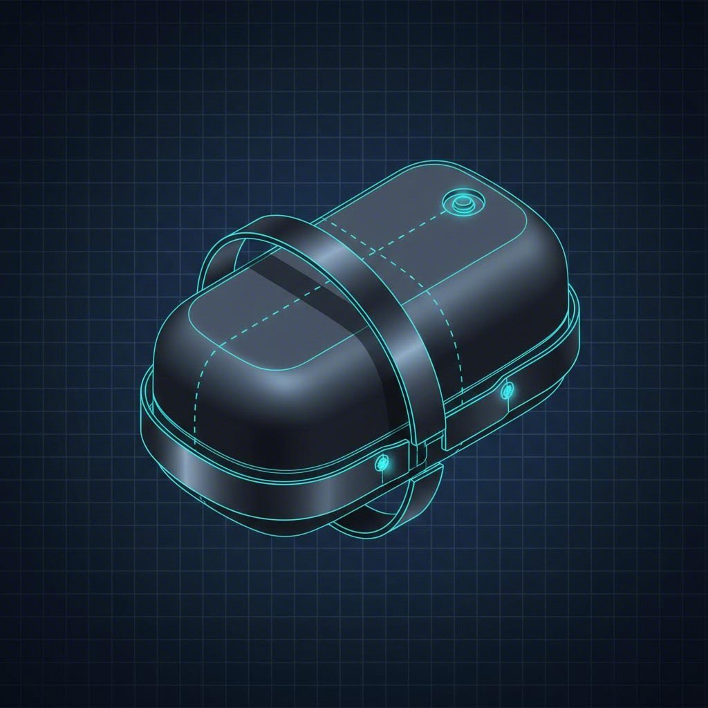 Technical schematic of fuel tank strap assembly showing mounting points and curvature