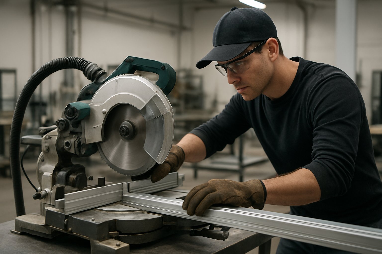 steady crosscut technique on aluminum extrusion