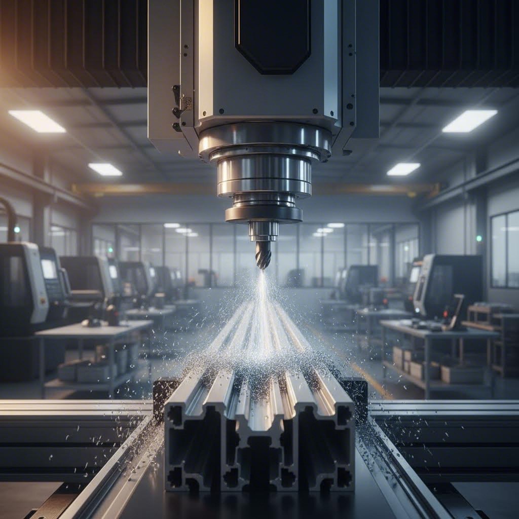 cnc machining transforms standard aluminum extrusions into precision components with tight tolerances