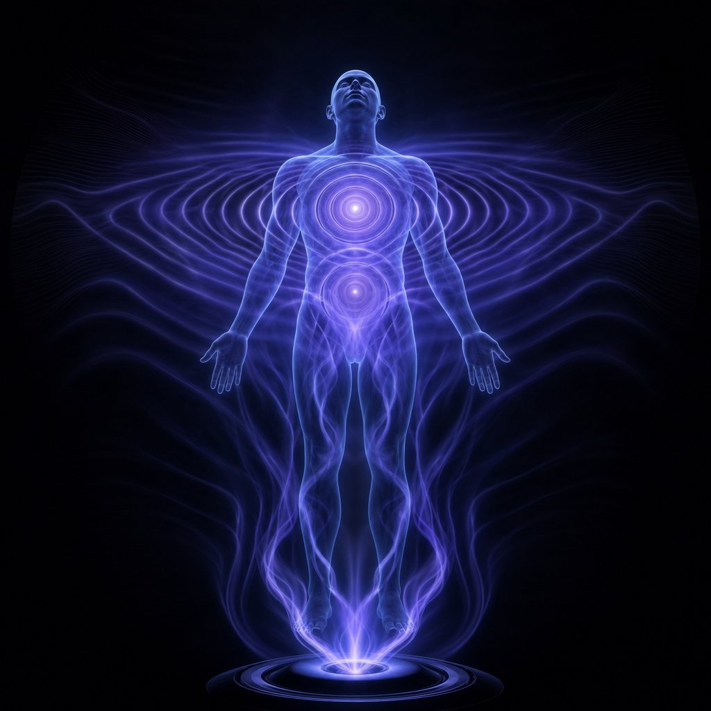 low bass frequencies travel through bone and tissue turning your body into a resonating instrument