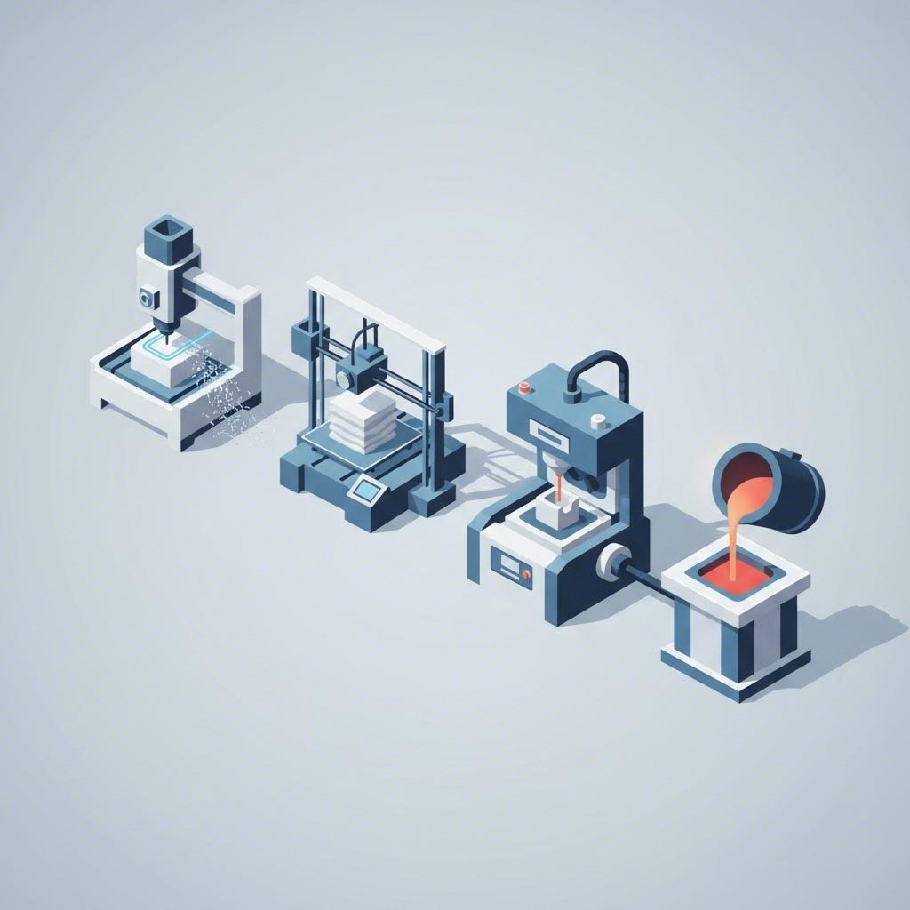 different manufacturing methods suit different production volumes and part requirements