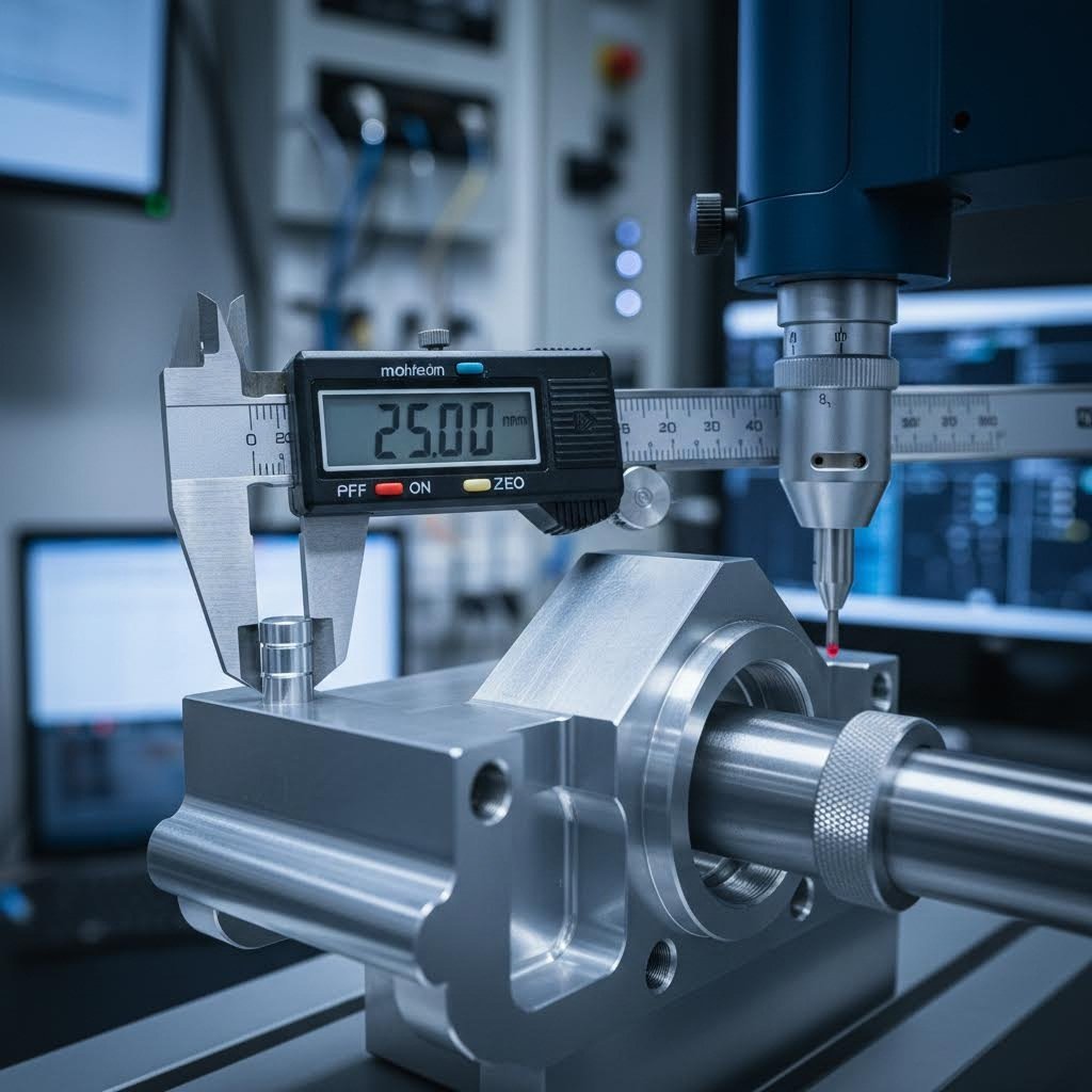 precision measurement tools verify that machined parts meet exact specifications