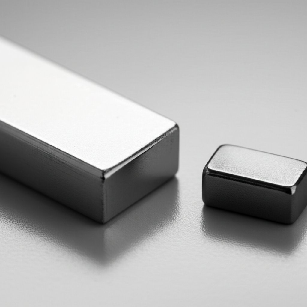 a magnet placed near an aluminum object shows no attraction highlighting aluminum's non magnetic nature