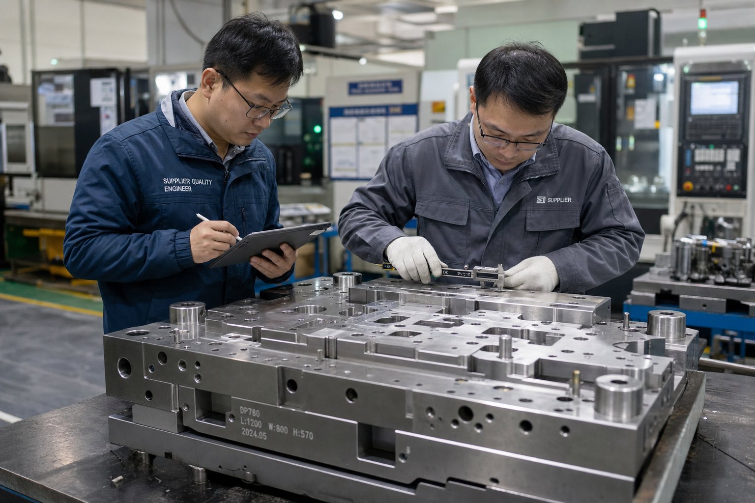 on site capability audit of a stamping die manufacturer evaluating tooling quality and production readiness