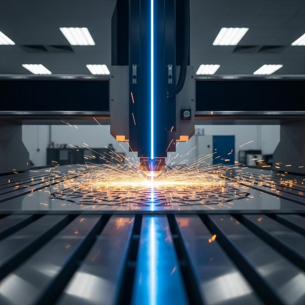 cnc laser cutter precisely shaping sheet metal components