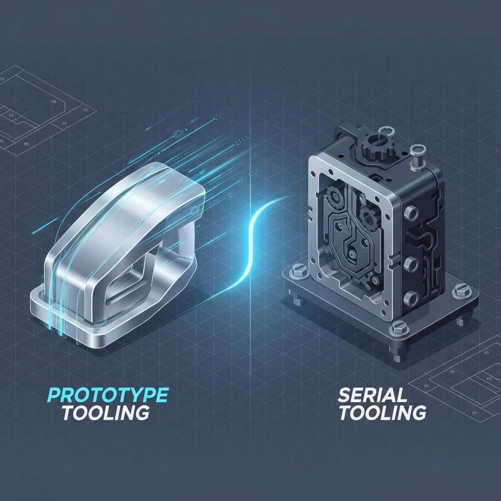Vergleich Leichtes Prototypenwerkzeug für Schnelligkeit vs. robustes Serienwerkzeug für Langlebigkeit