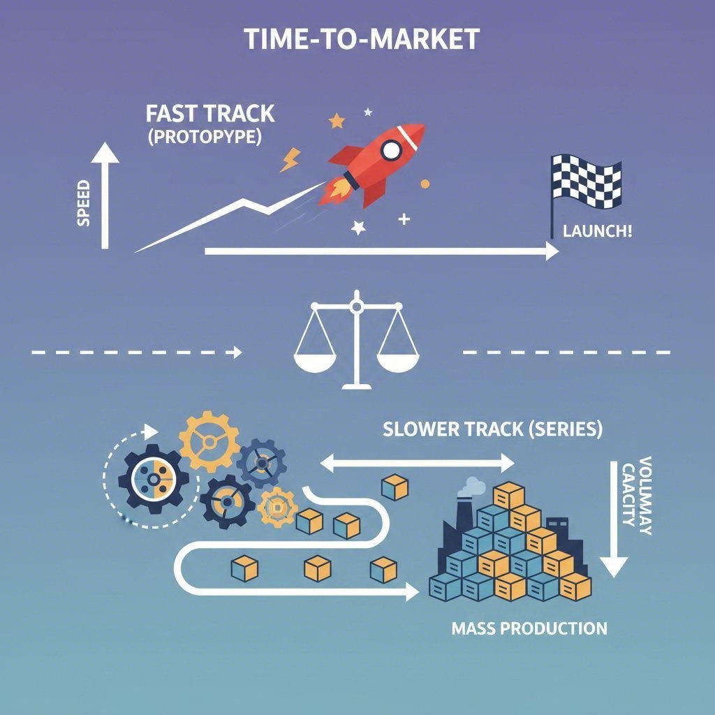 Zeitfaktor Prototypenwerkzeuge ermöglichen schnelleren Markteintritt als Serienformen