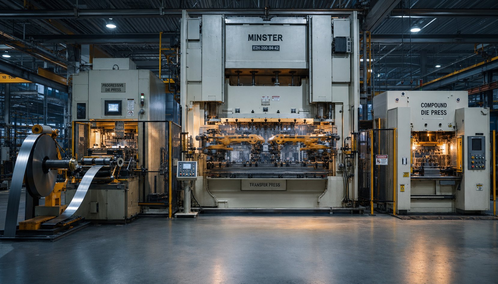 progressive transfer and compound stamping methods each serve different part geometries and production volume requirements