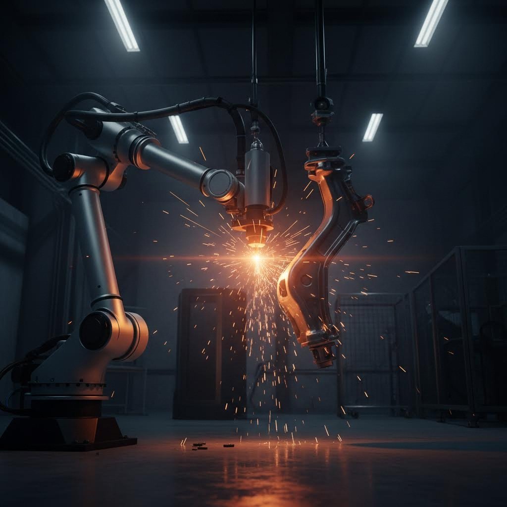 5 axis robotic laser trimming a complex high strength steel automotive component