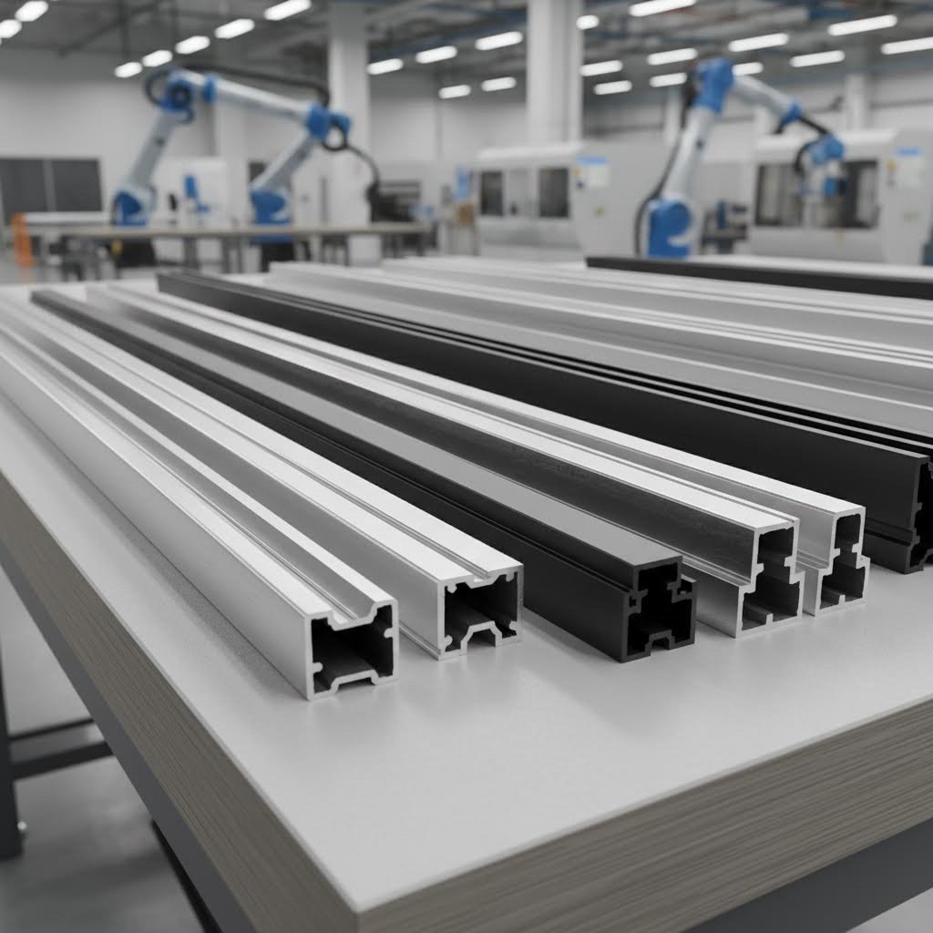 precision cut aluminum extrusion profiles ready for assembly in industrial applications