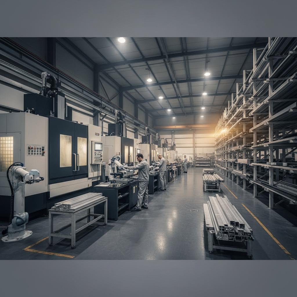 professional aluminum extrusion facility with advanced cnc cutting capabilities