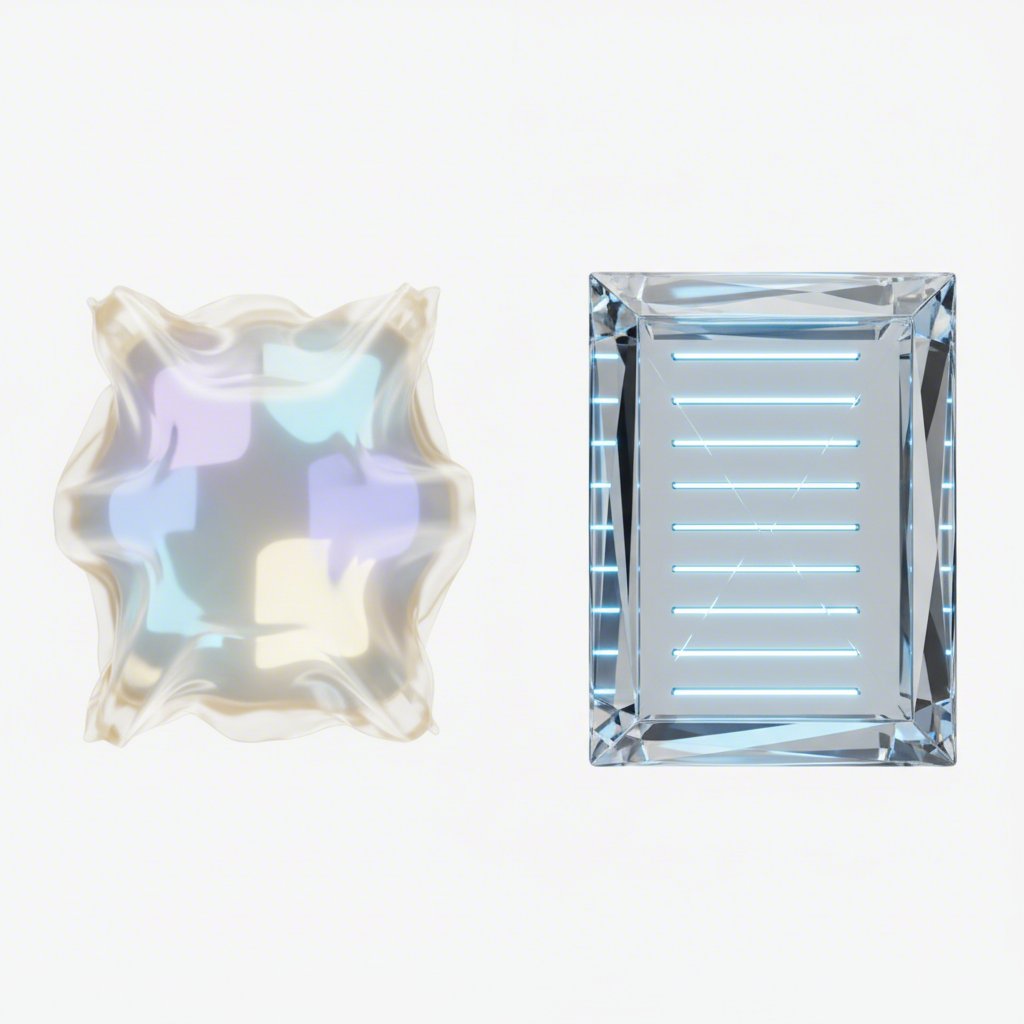 conceptual art showing the flexibility of a pouch versus the structure of a case