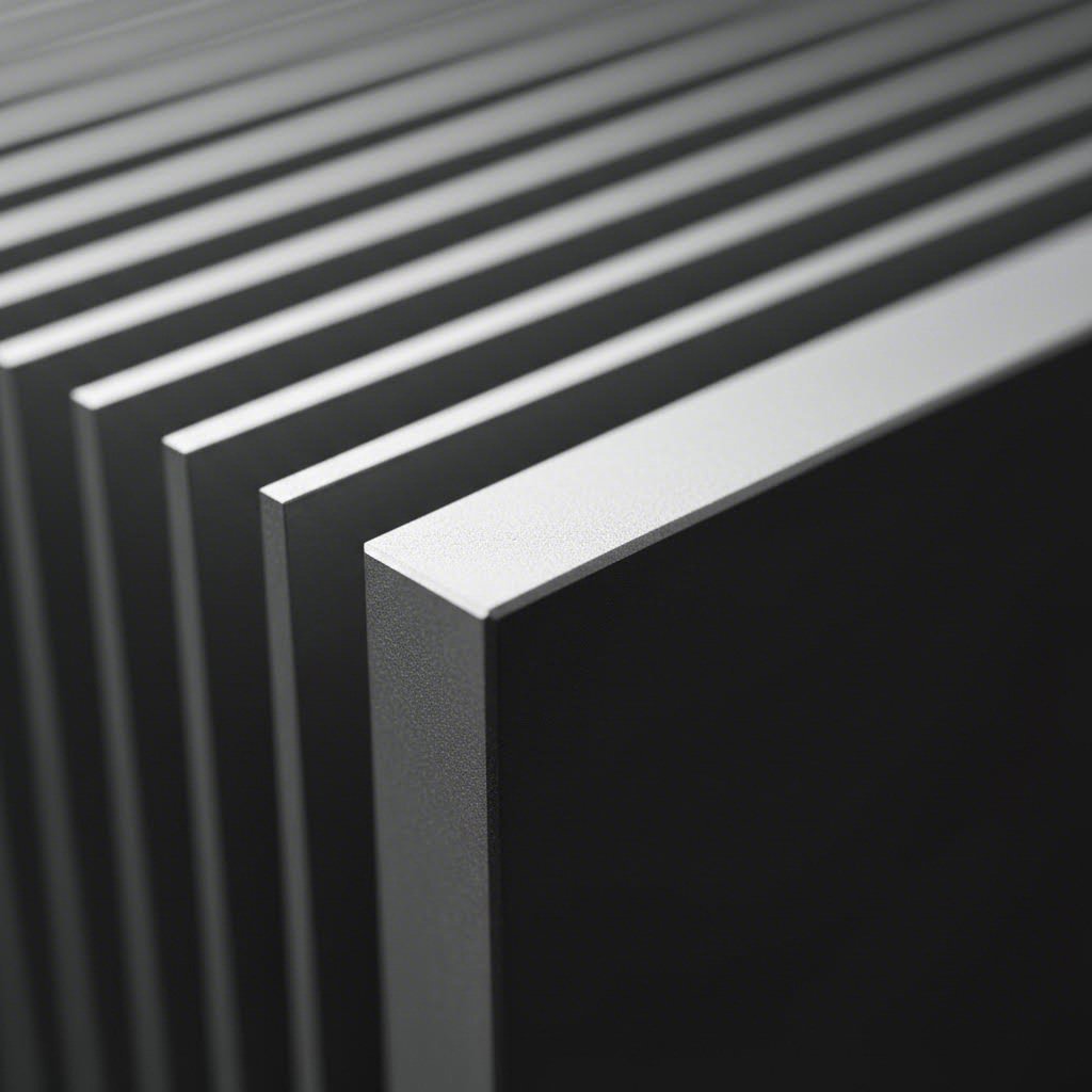 precision extruded aluminum heatsink profile showcasing optimized fin geometry for thermal management