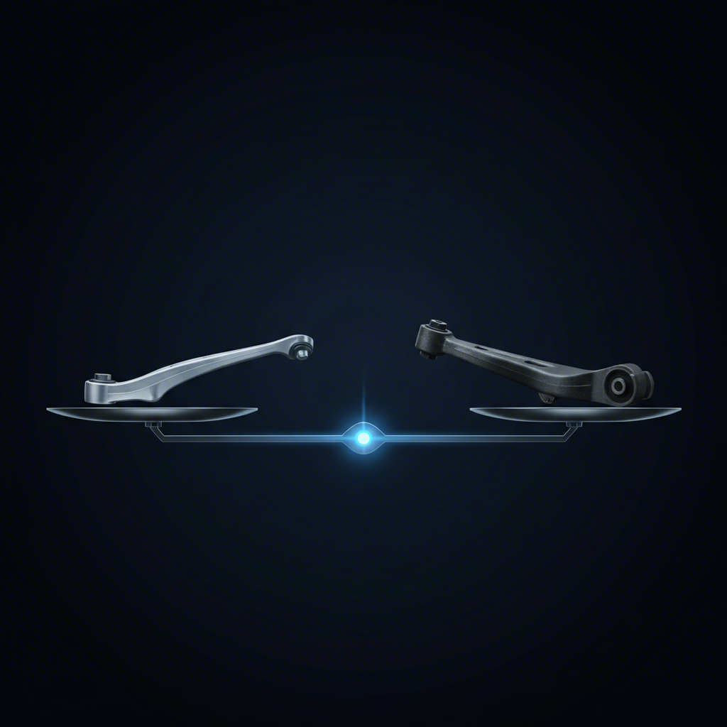 symbolic representation of the superior strength to weight ratio of forged aluminum