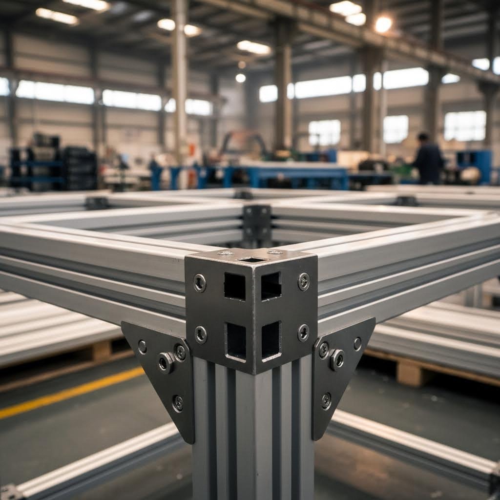 t slot aluminum framing provides heavy duty structural support with universal hardware compatibility