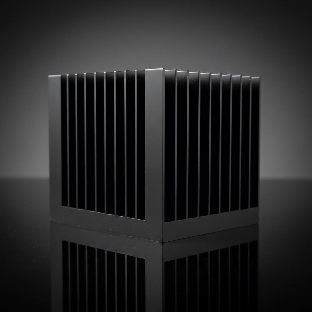 finned aluminum heatsink profile designed for electronics thermal management