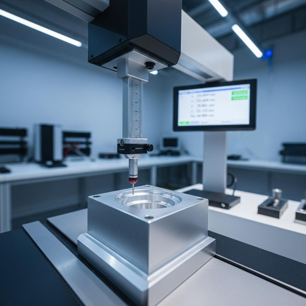 precision quality inspection of cnc machined aluminum components using cmm equipment