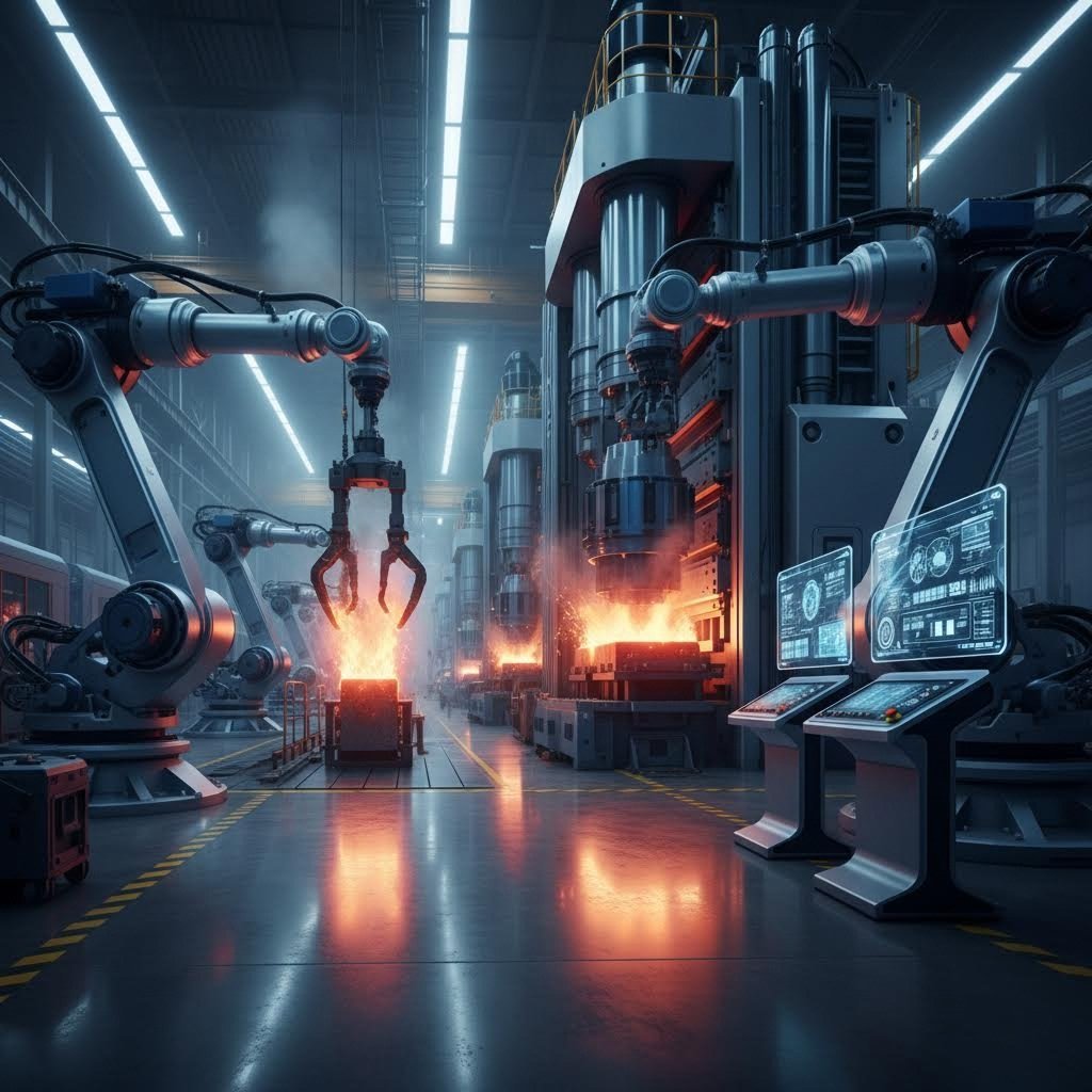 automated forging production lines combining robotics with precision control for modern automotive manufacturing