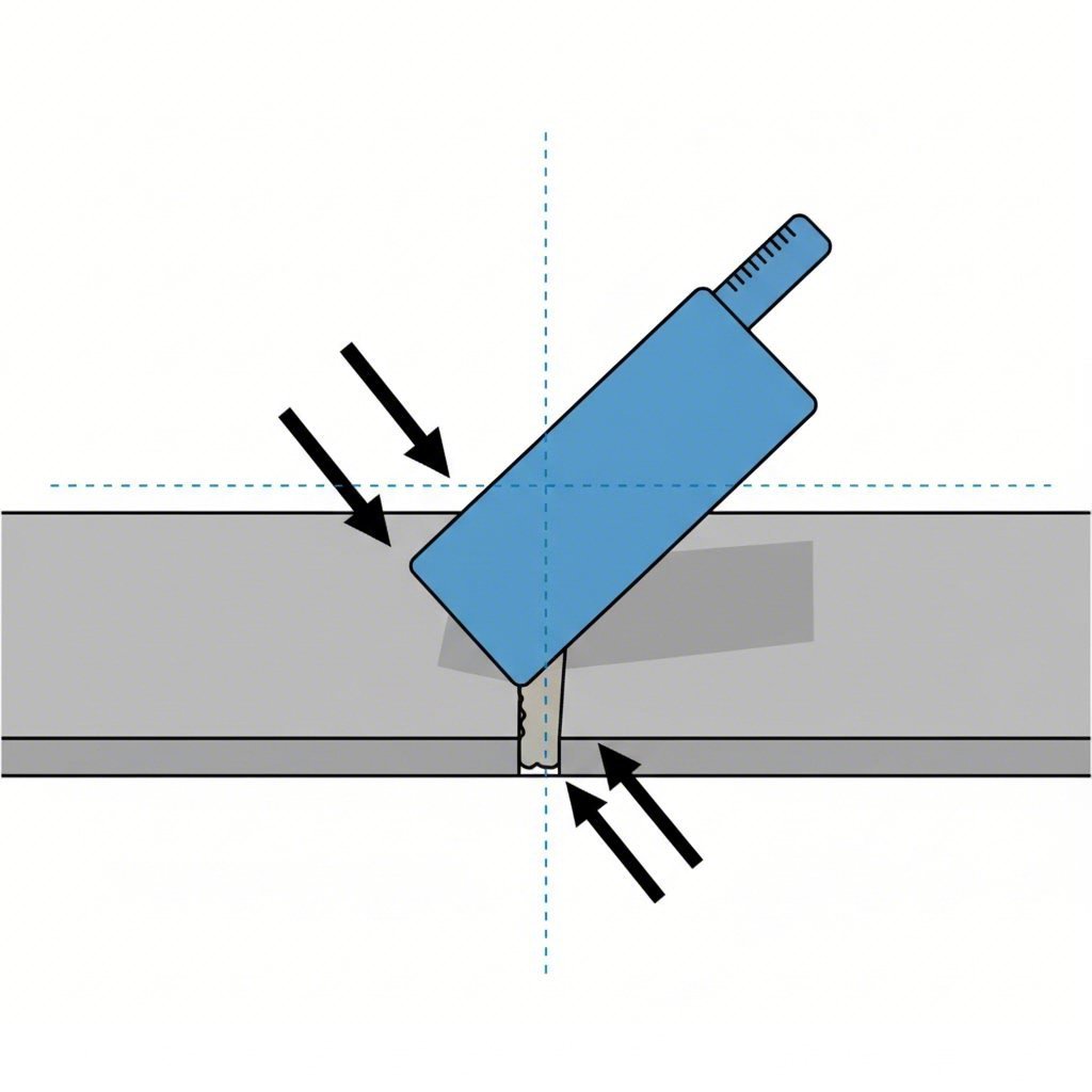 How to Grout Floor Tiles for Beginners: A Mistake-Proof Guide Diagram showing the 45 degree angle technique for packing grout joints