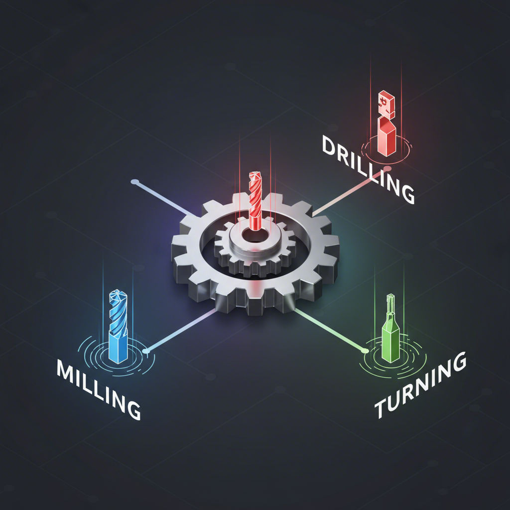 comparison of calculation principles for milling drilling and turning operations