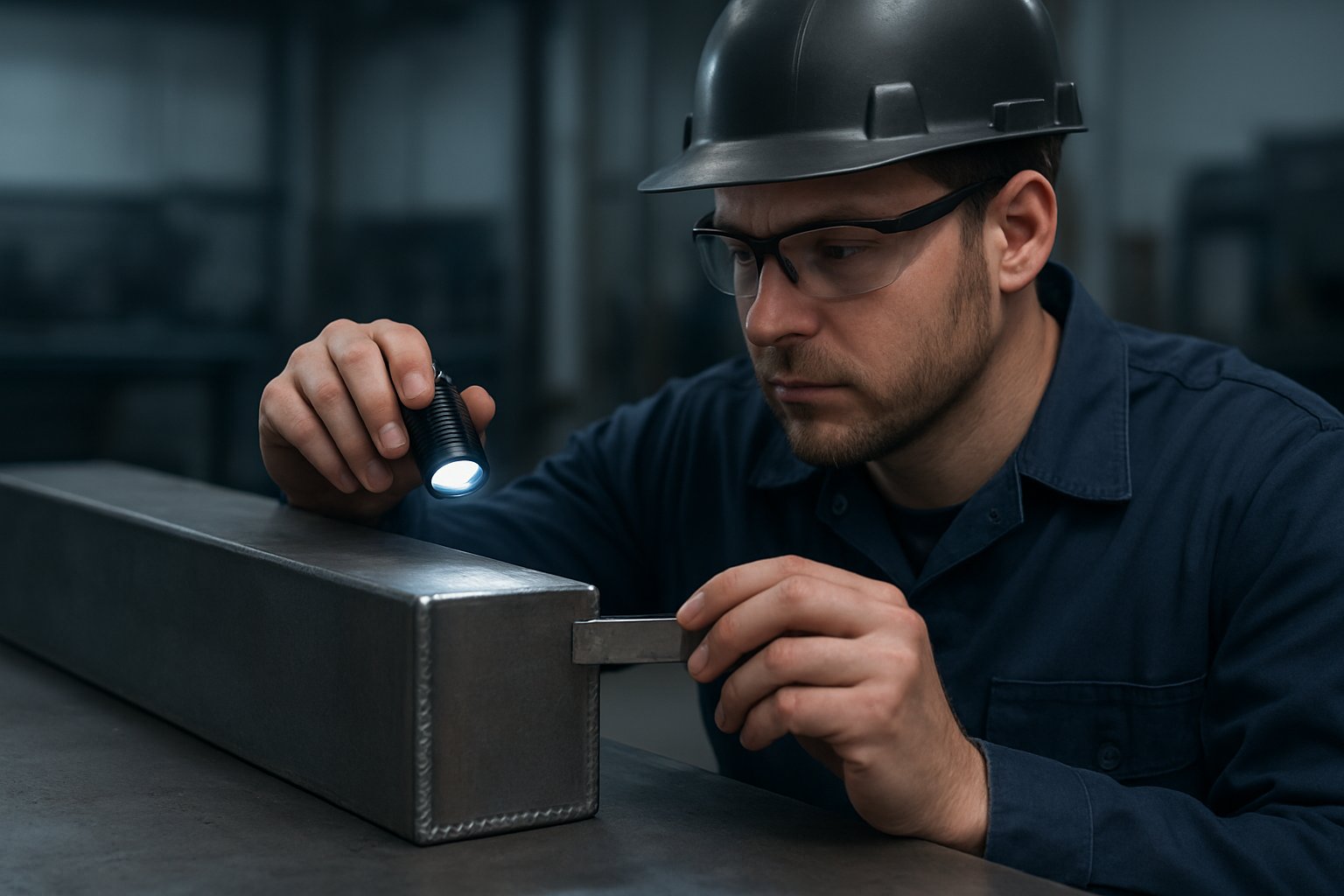 quality inspection of a finished butt weld