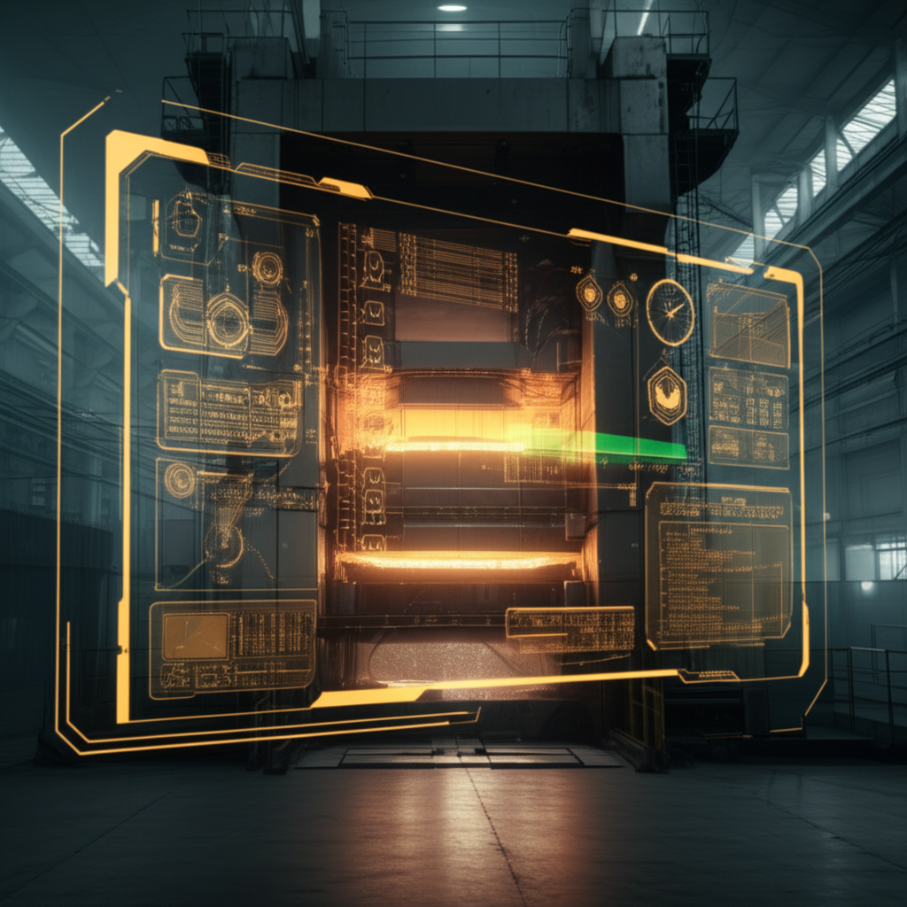 conceptual image of digital process control for precision metal forging