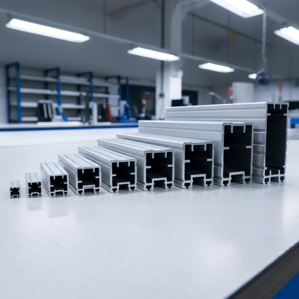 t slot aluminum profile series ranging from compact to heavy duty industrial configurations