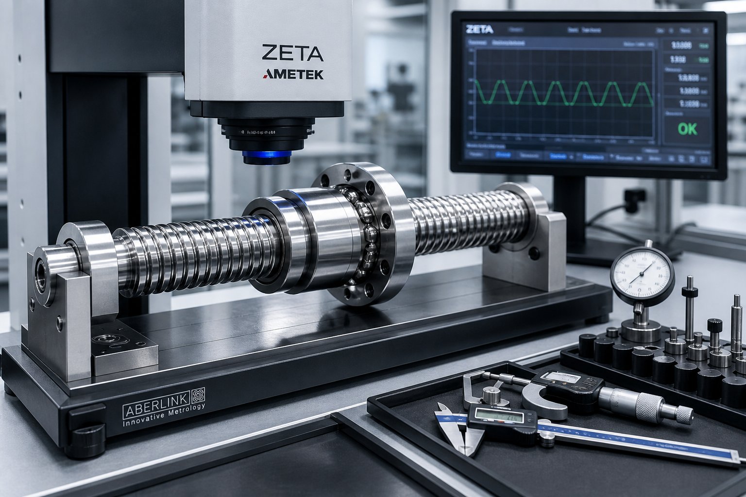 quality inspection of a planetary roller screw using optical profilometry for thread profile verification