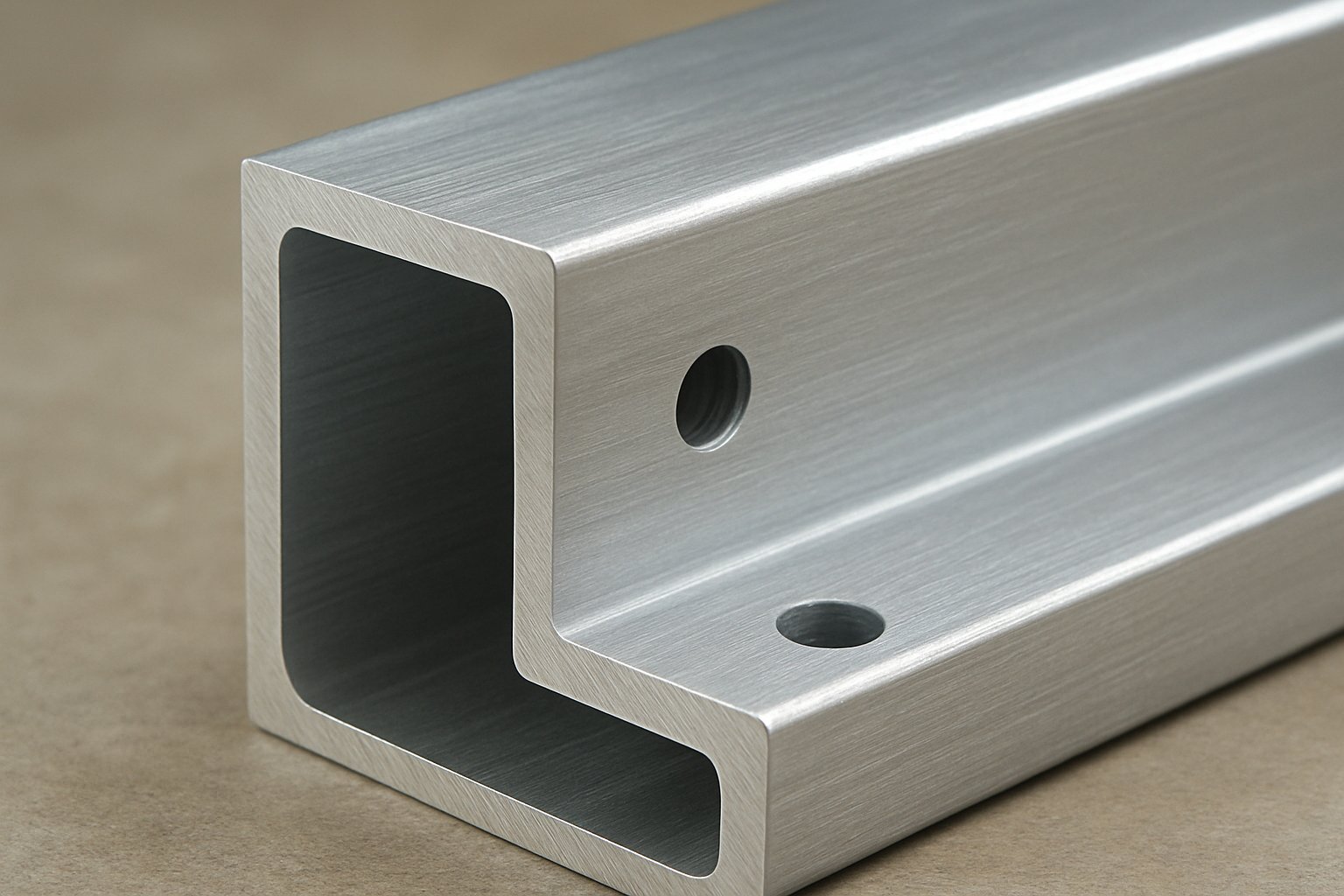 checking sheen and surface uniformity on aluminum