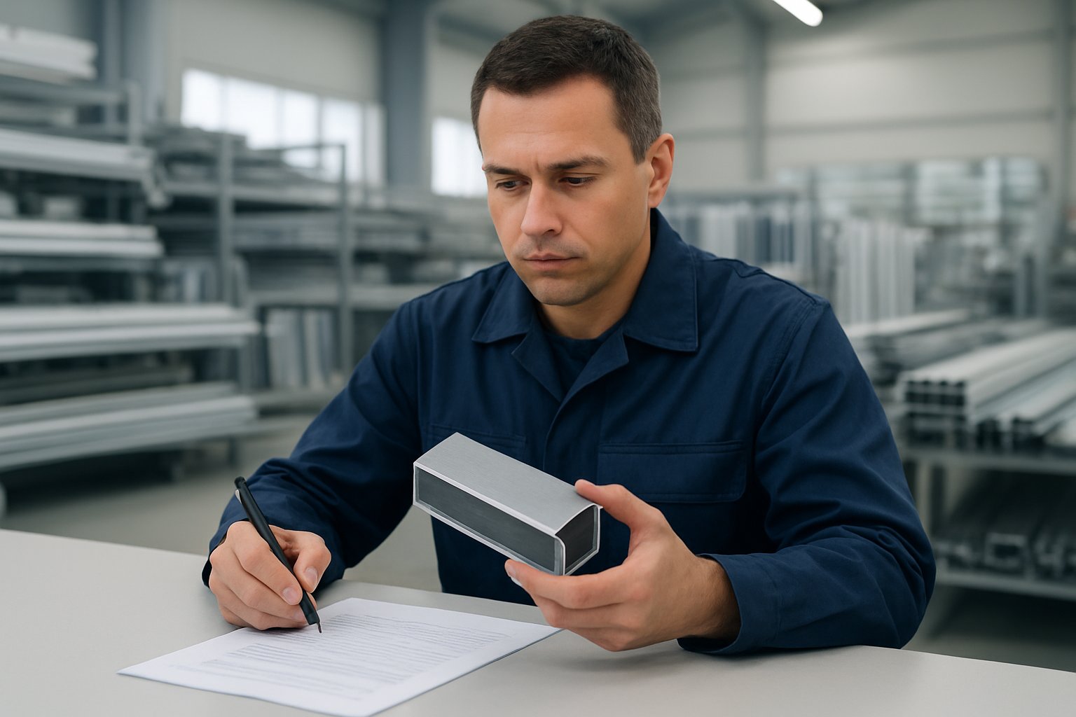 confirming an anodized finish with sample and documentation