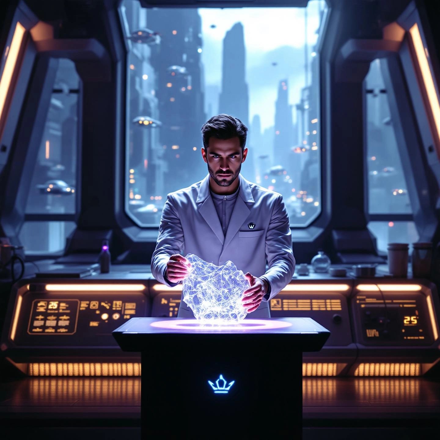 a visionary sci fi moment introducing transparent aluminum to popular culture
