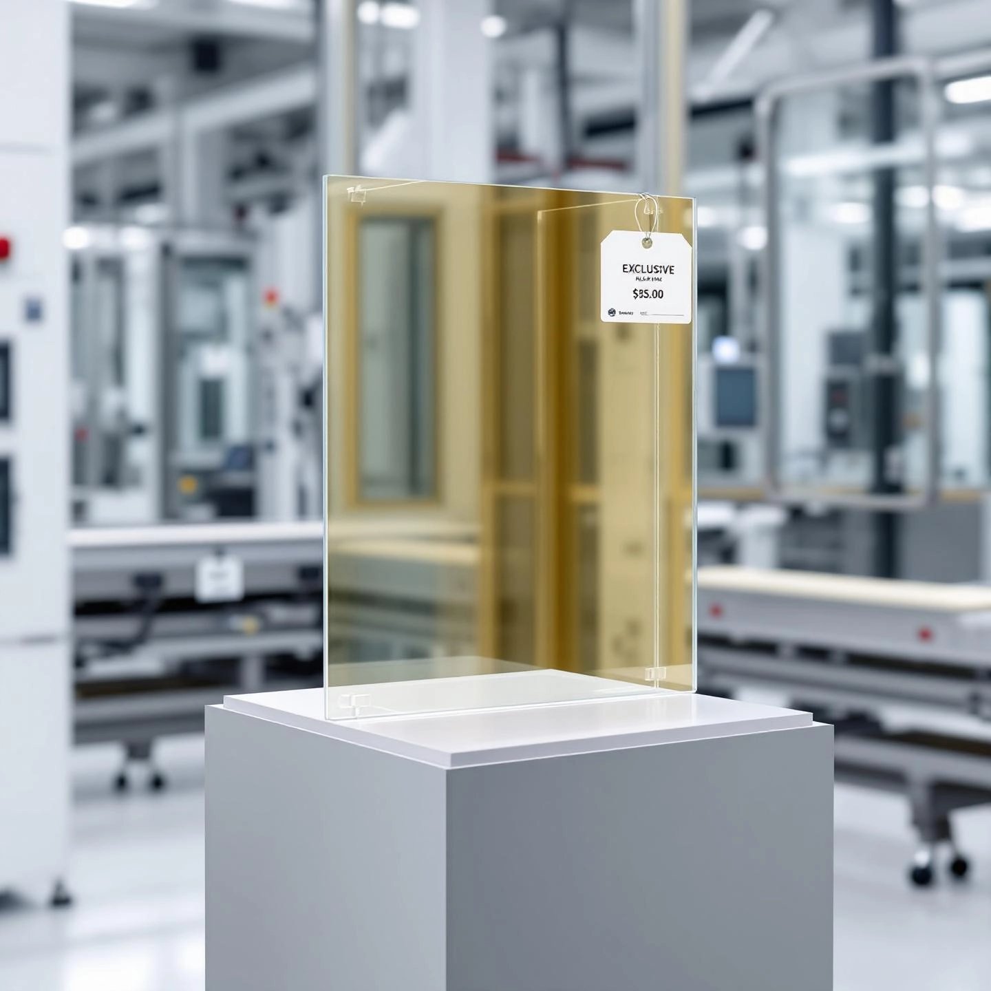 transparent aluminum panel highlighted as a premium specialized material