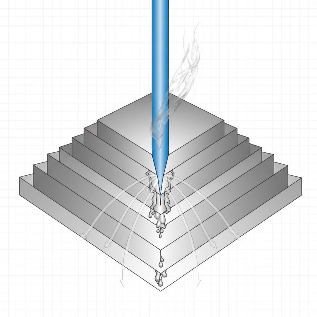 laser cutting parameters visualization across different aluminum thicknesses