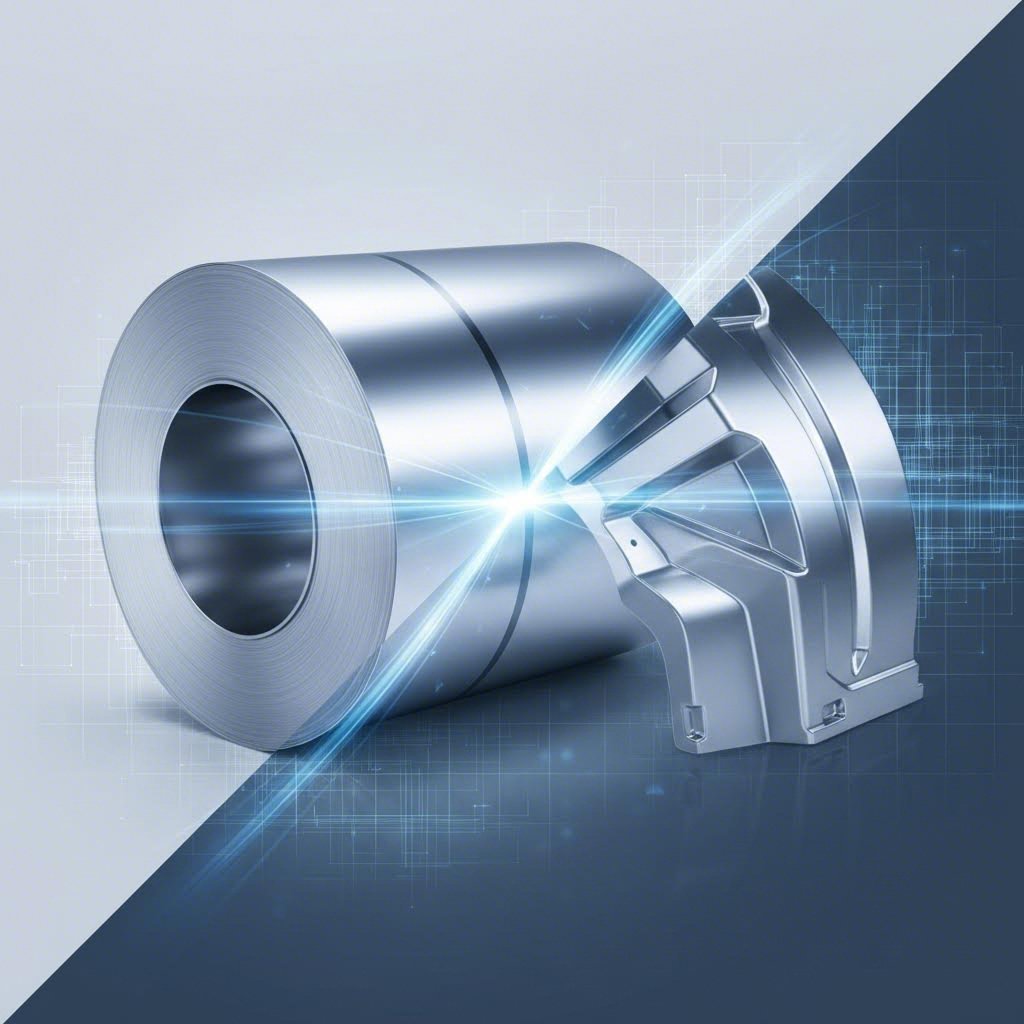 Raw sheet metal transforming into a structural wheel house