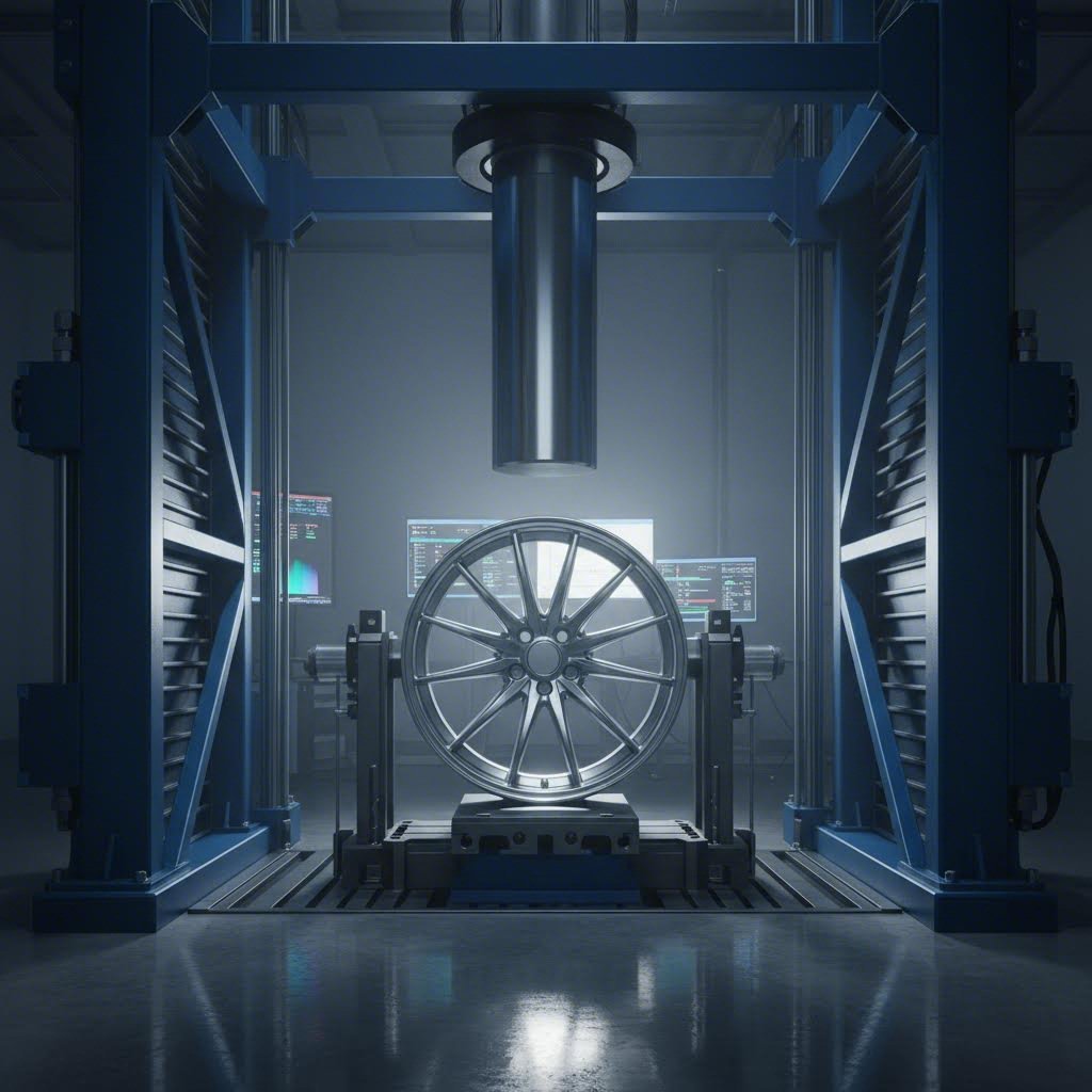 sae standard impact testing apparatus used to evaluate wheel durability