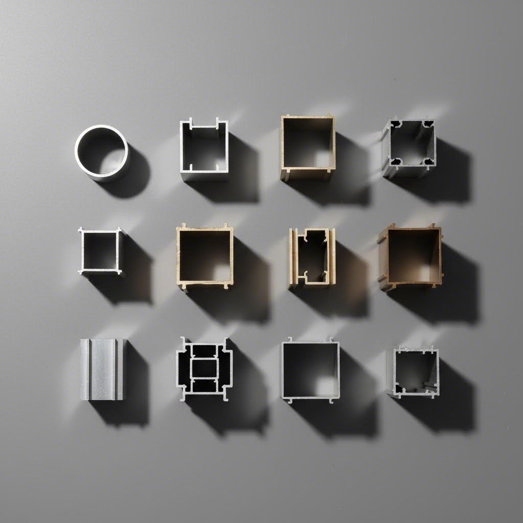 various aluminum alloy extrusion profiles with different finishes and cross sections