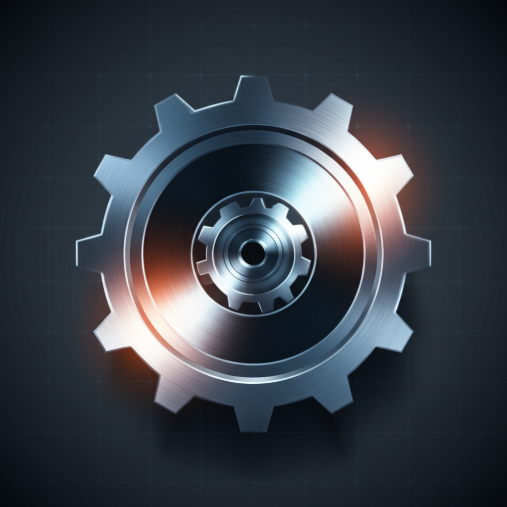 conceptual art of interlocking gears representing a reliable forging partnership